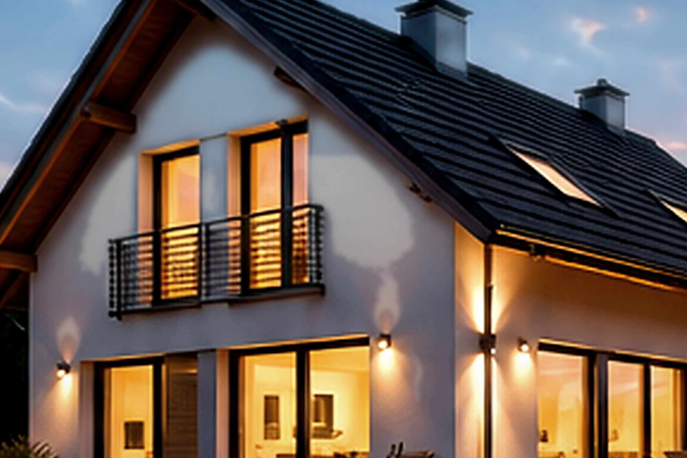 Fassade und Fenster eines österreichischen Wohnhauses